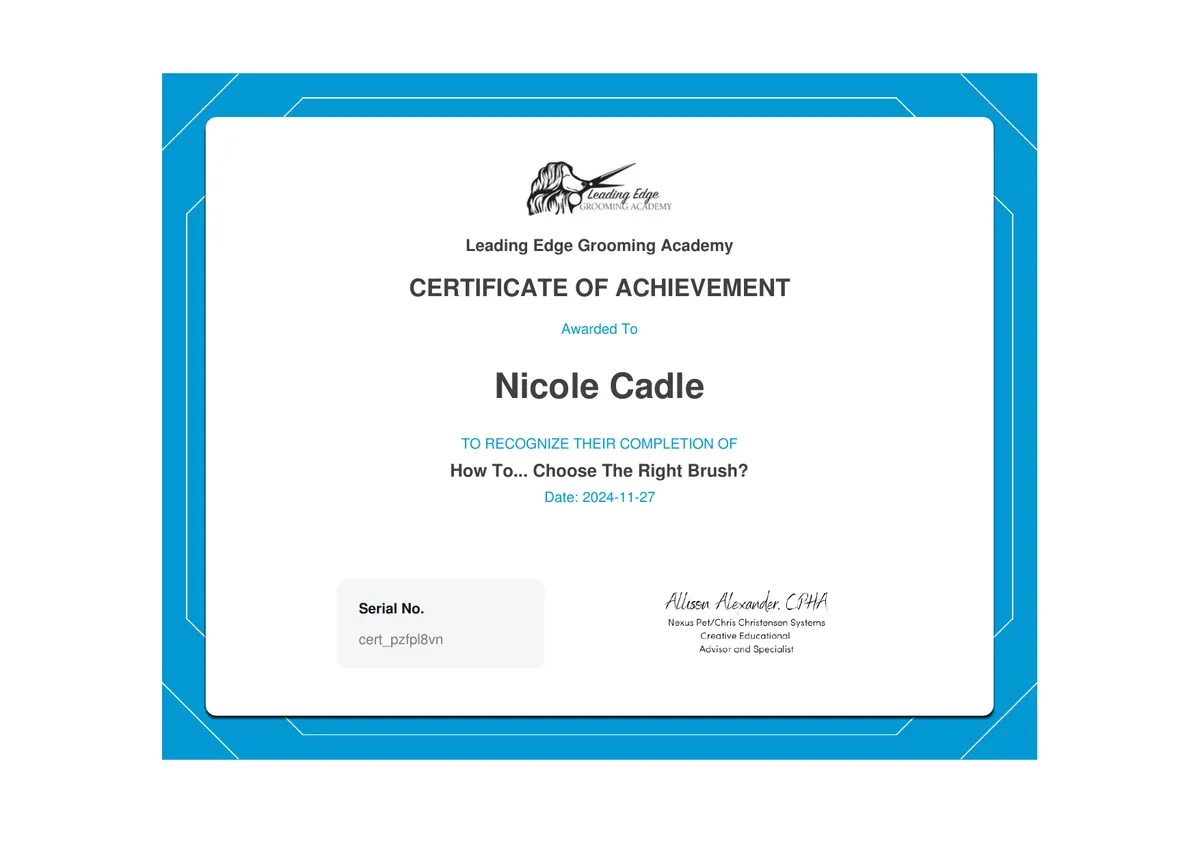 Nicole Certification
