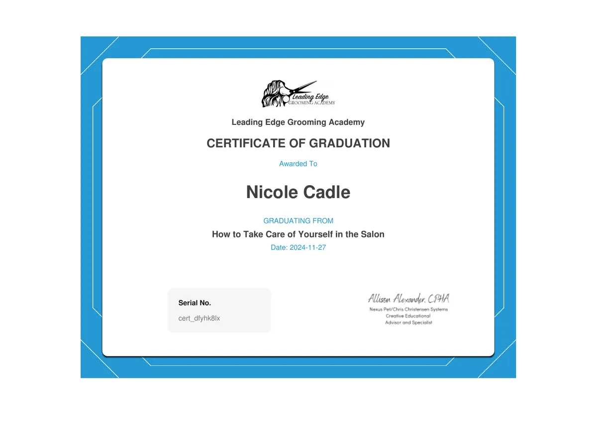 Nicole Certification