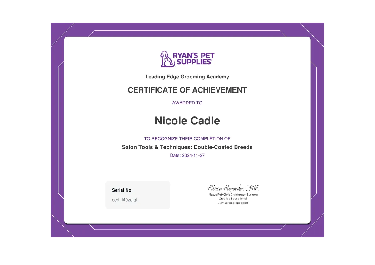 Nicole Certification