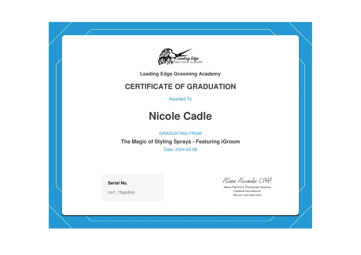 Nicole Certification