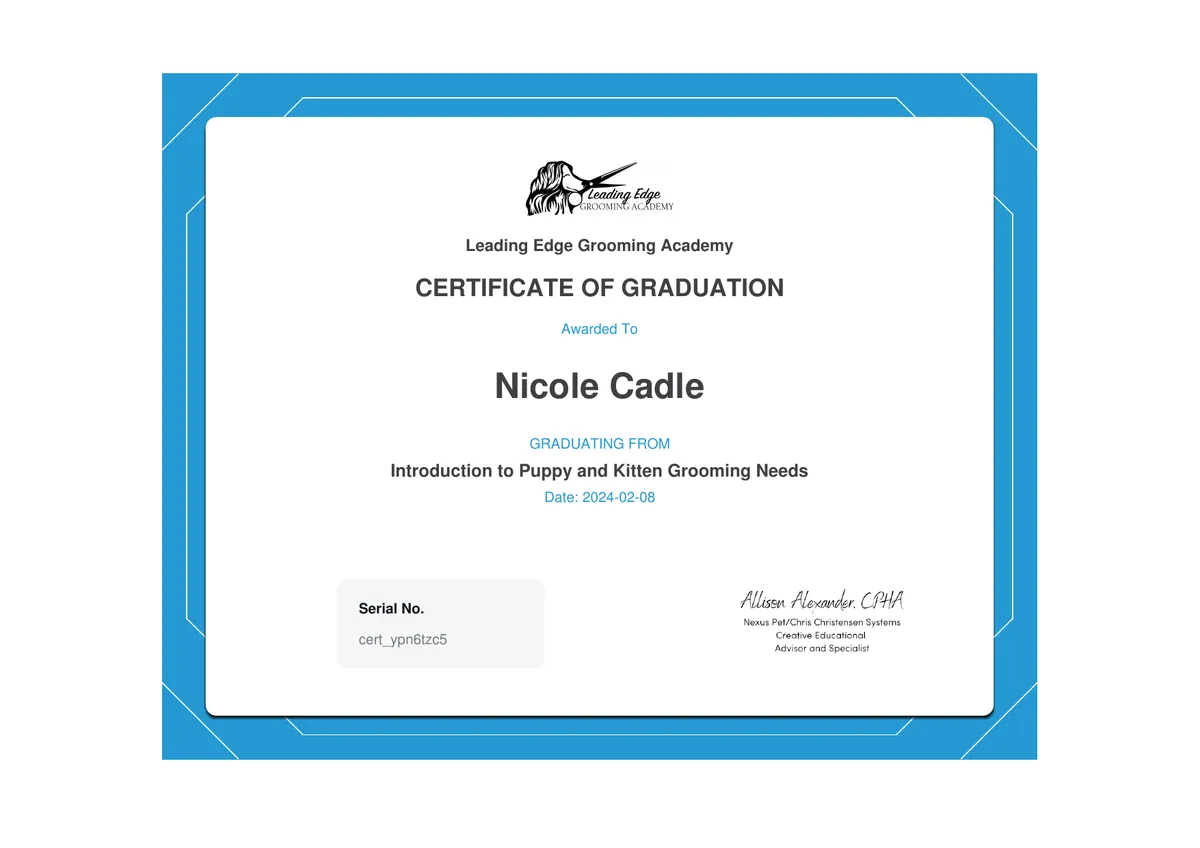 Nicole Certification
