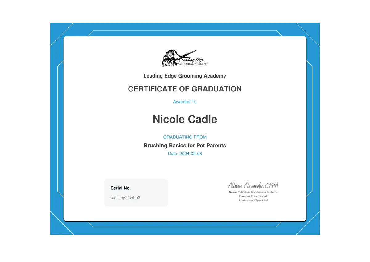 Nicole Certification