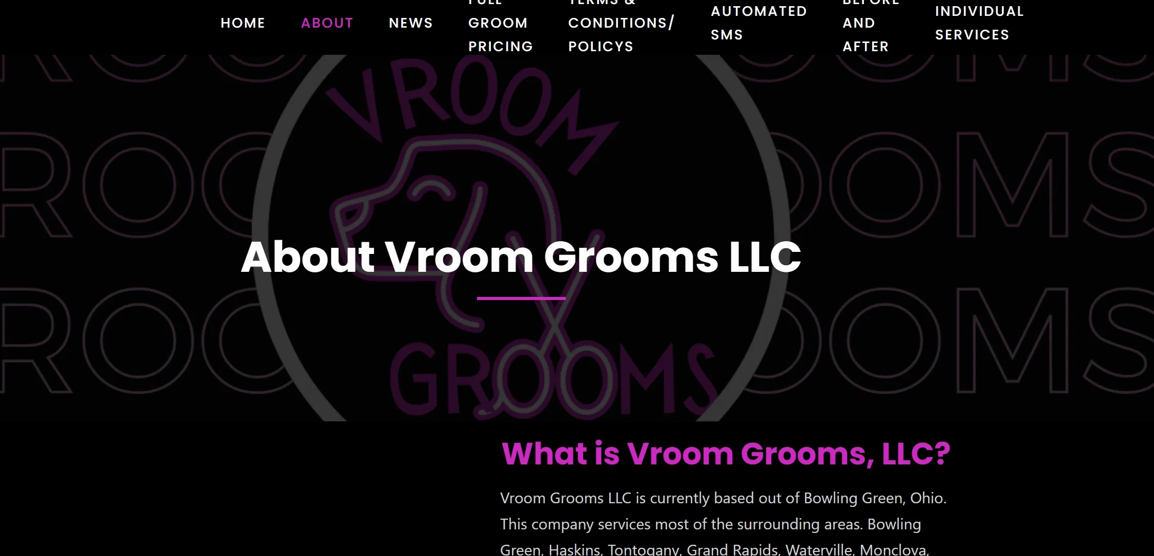 View our About tab on our website!