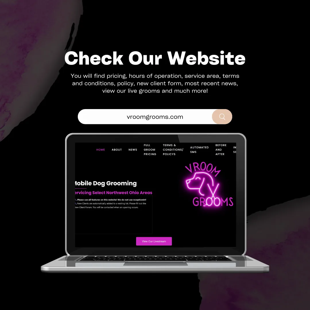 🚐🐶 Your Pup’s Grooming Hub is Just a Click Away! 🛁✨