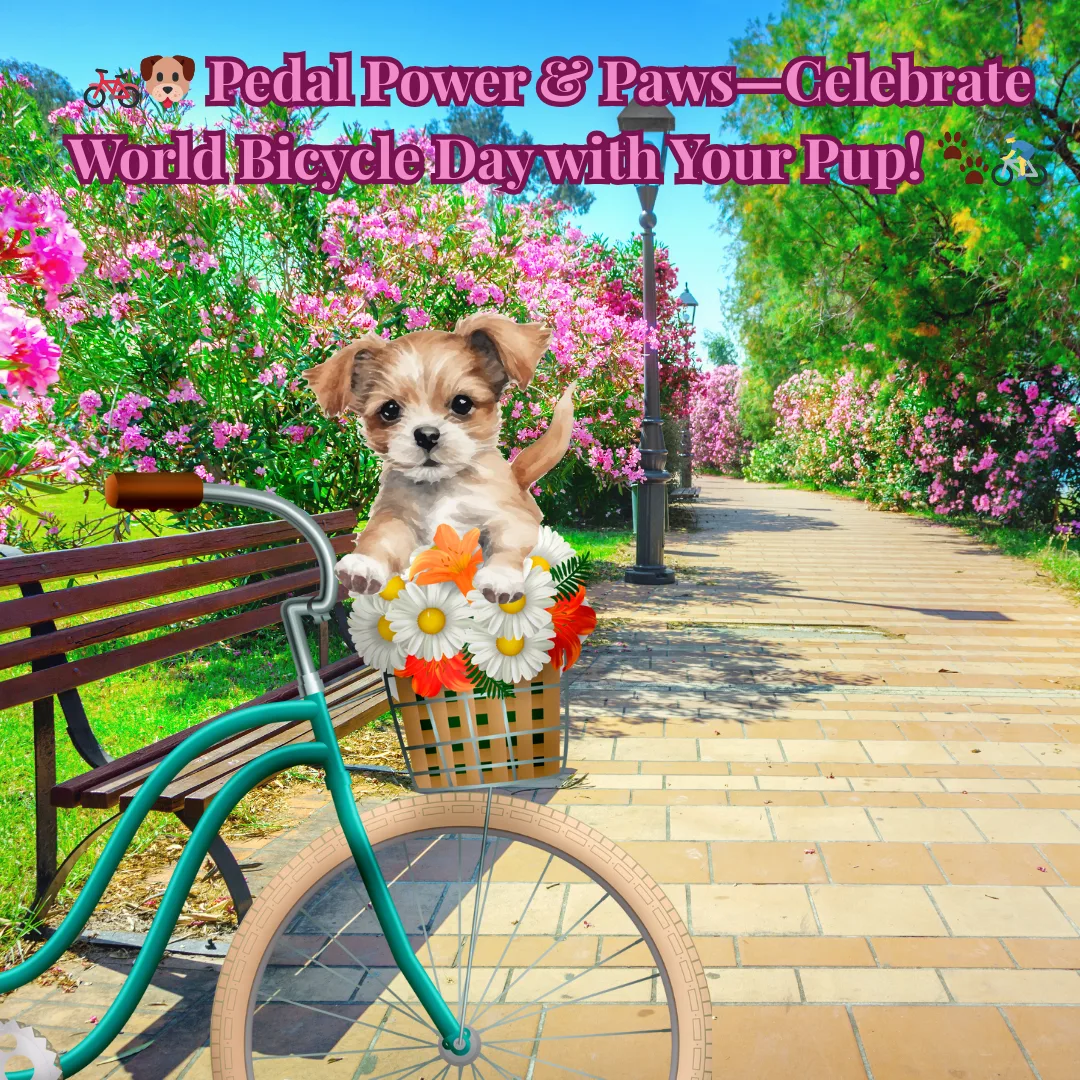 🚲🐶 Pedal Power & Paws—Celebrate World Bicycle Day with Your Pup! 🐾🚴‍♂️