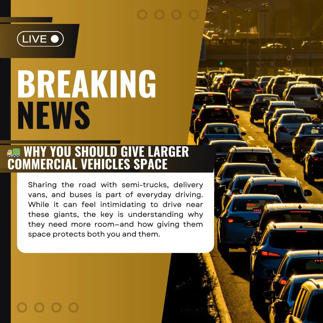 🚛 Why You Should Give Larger Commercial Vehicles Space
