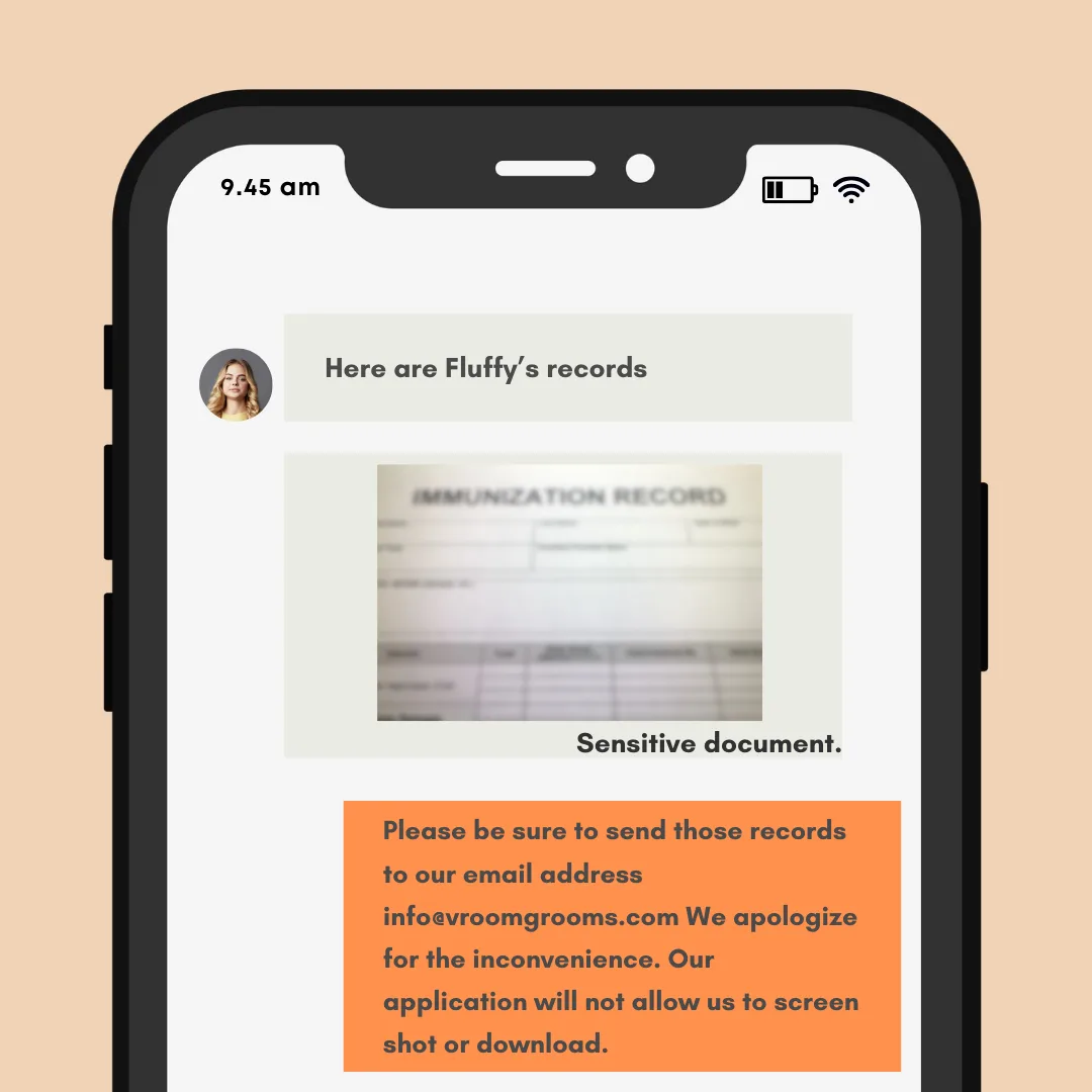 📸 A Quick Note About Sending Photos to Vroom Grooms