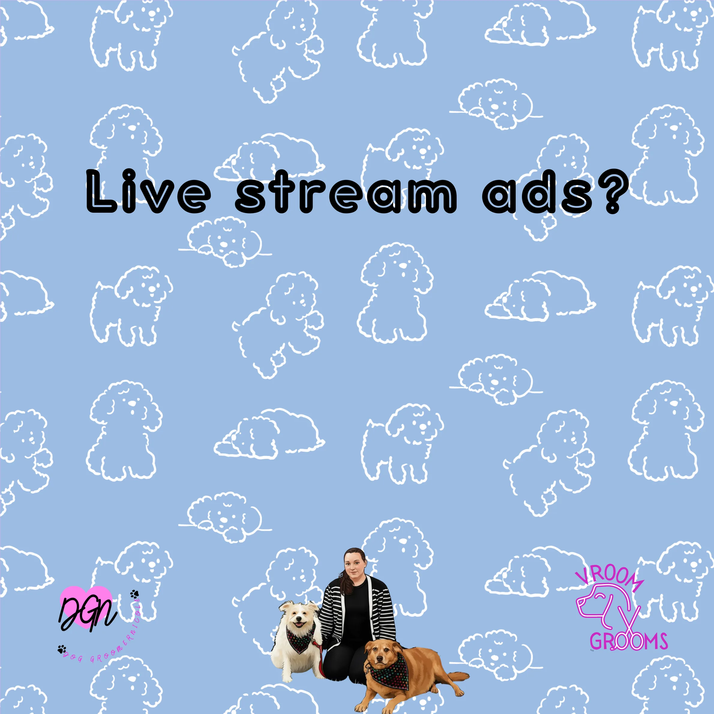 🎥🐾 Why Dog Groomer Nicole Live Streams — And Why Ads Are Part of the Experience